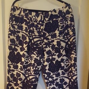 Loft Marisa Floral Linen Trousers NWT